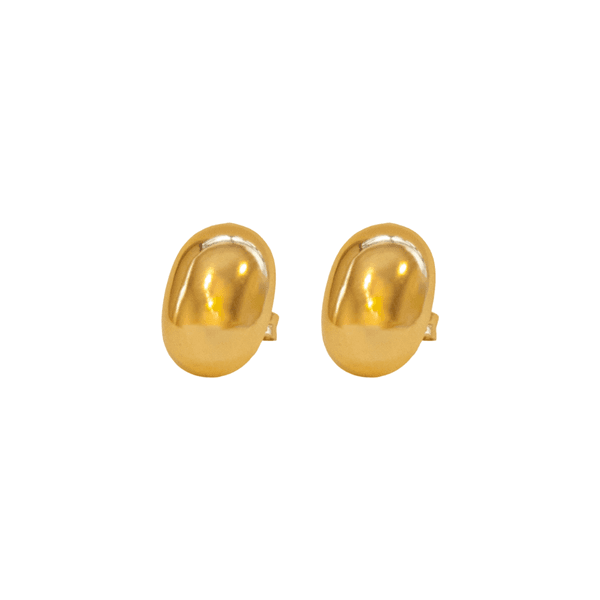 Brinco Botão P- banho ouro 18k - FOLIATE