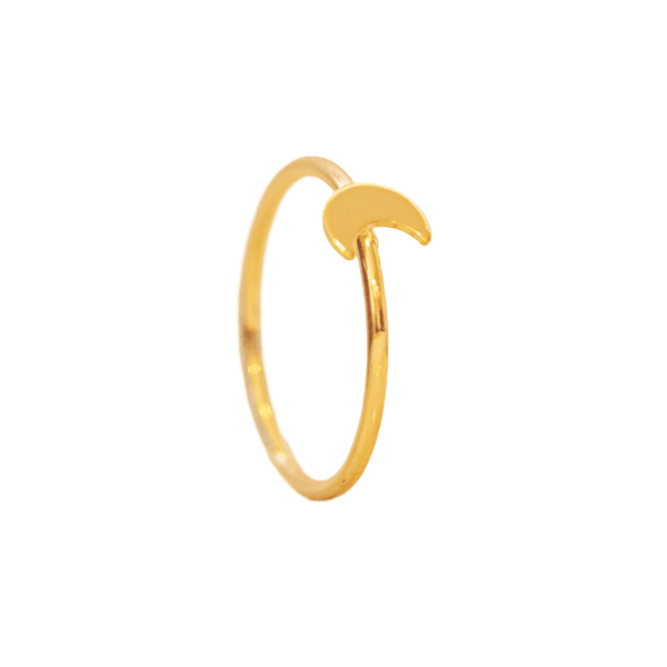 Anel Mini Lua- banho ouro 18k - FOLIATE