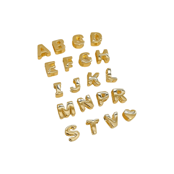 Pingente Letras- banho ouro 18k - FOLIATE