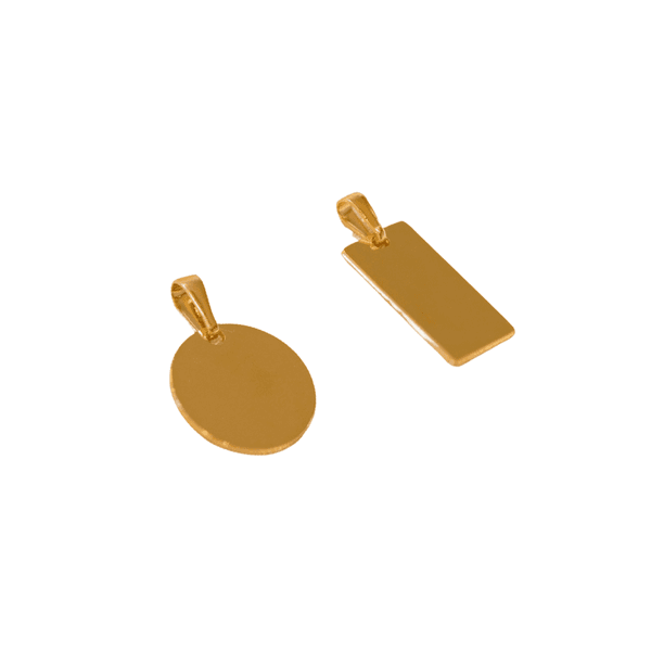 Pingentes Medalhas- banho ouro 18k - FOLIATE