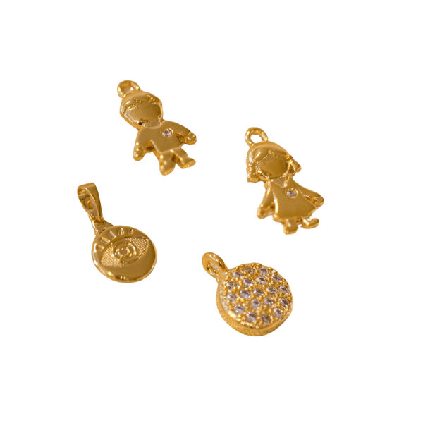 Pingentes- banho ouro 18k - FOLIATE