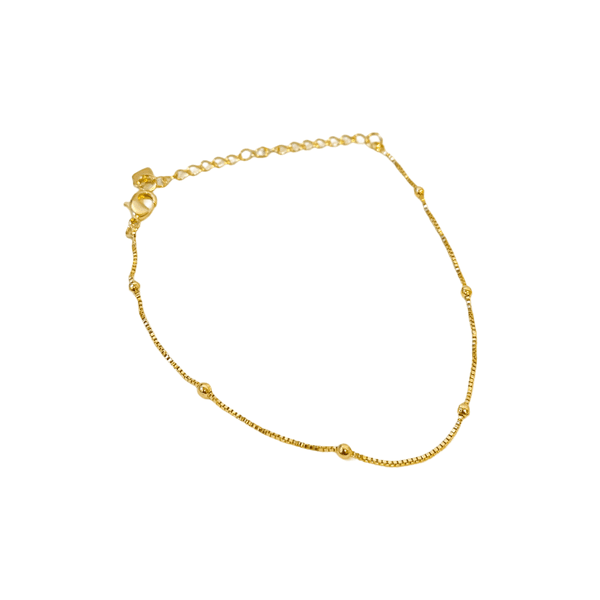 Pulseira Bolinhas- banho ouro 18k