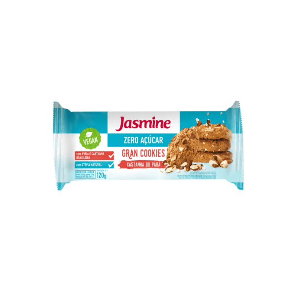 GRAN COOKIES CASTANHA PARÁ ZERO AÇUCAR JASMINE 120 G 