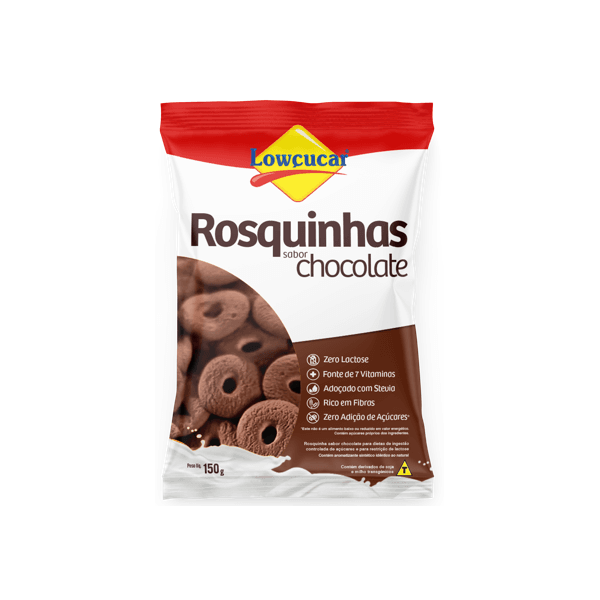 ROSQUINHA CHOCOLATE LOWÇUCAR ZERO AÇUCAR 150 G