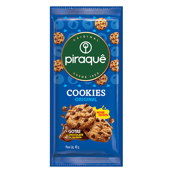 COOKIES PIRAQUE BAUNILHA 480 G ( DP 12X40 G )