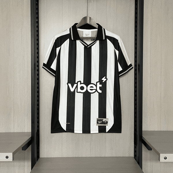 Camisa Botafogo Home I 25/26 - Preta e Branca - To... - ATACADO ESPORTIVO