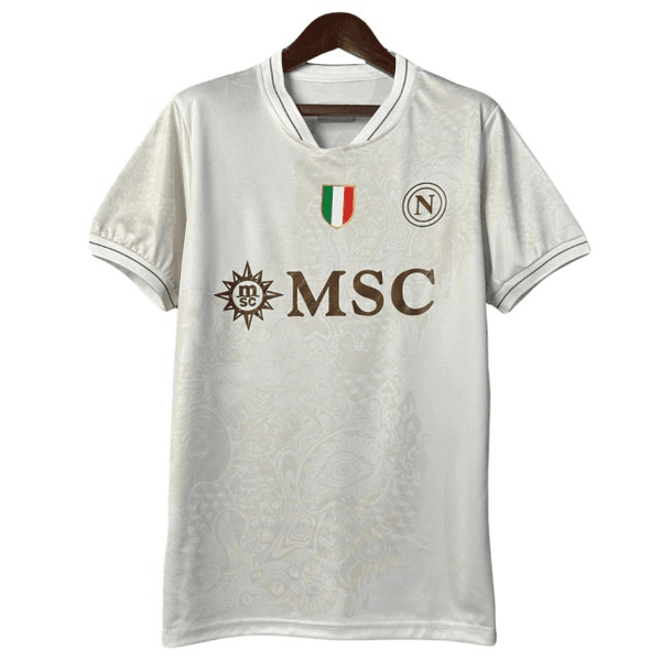 Camisa Napoli Away II 25/26 - Bege - Torcedor Masc... - ATACADO ESPORTIVO