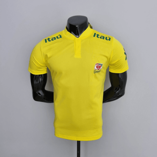 22/23 Brasil Gola Baixa Polo - Amarela - torcedor