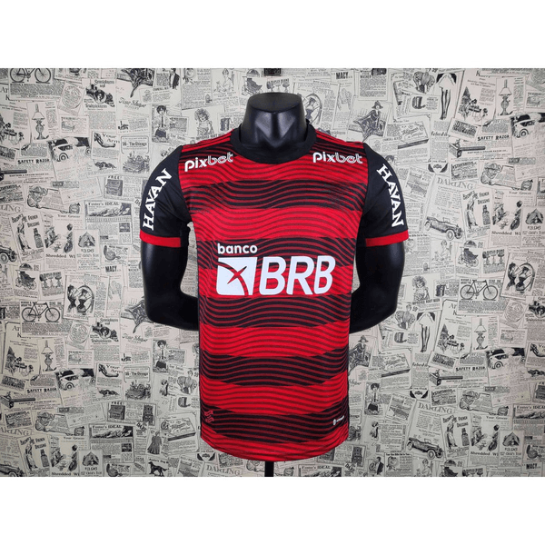 22/23 Flamengo com Patrocínio Torcedor Home ( BORDADA)