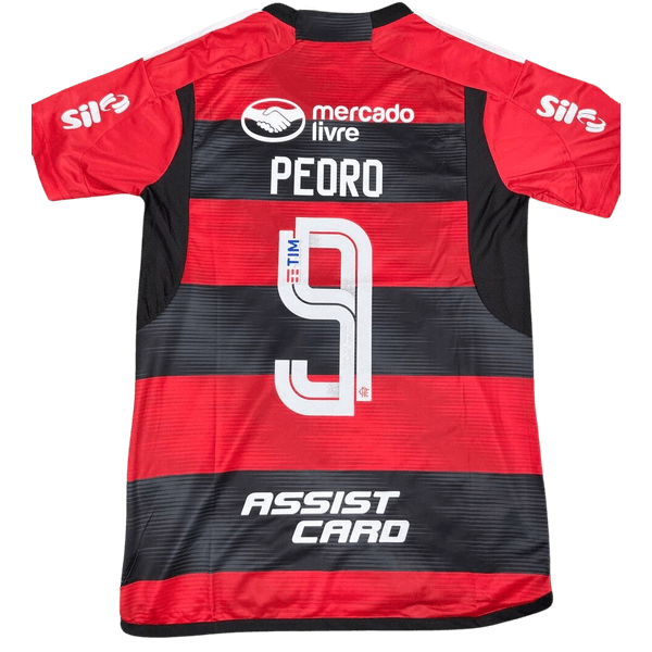 Flamengo Home 23-24 - Pedro 9 + Patrocínio - Torcedor Masculina