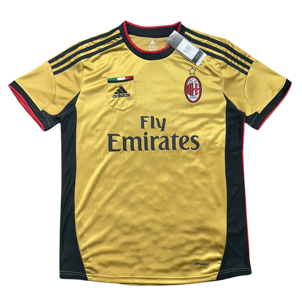 Camisa RetrÔ AC Milan Away II - 13/14 - DOURADA - ... - FORTAL IMPORTADORA