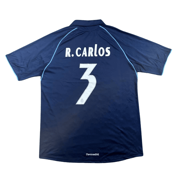 Camisa Retrô Real Madrid Away II R. CARLOS 3 - 2005-06
