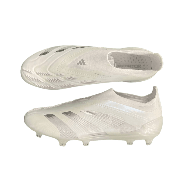 Chuteira Campo Adidas Predator (FG) - Branco/Prata... - FORTAL IMPORTADORA