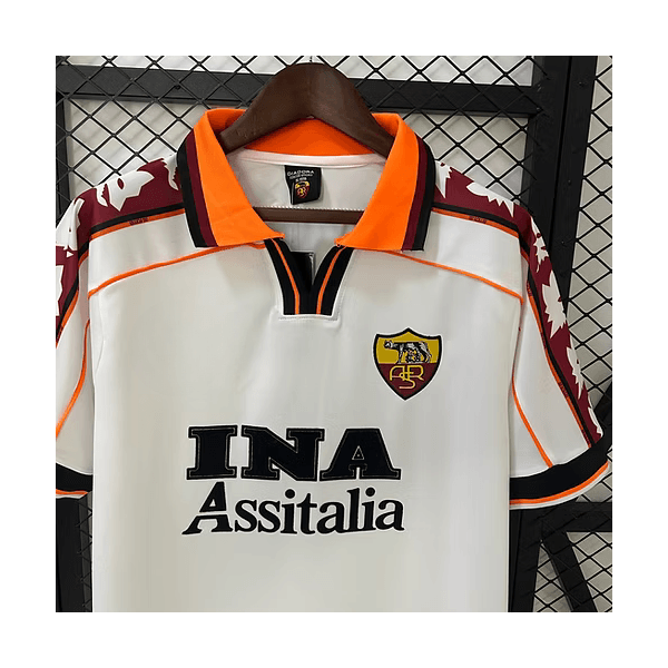 Camisa Retrô Roma Home I 1998 - Branca - Masculina