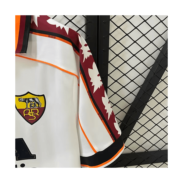 Camisa Retrô Roma Home I 1998 - Branca - Masculina
