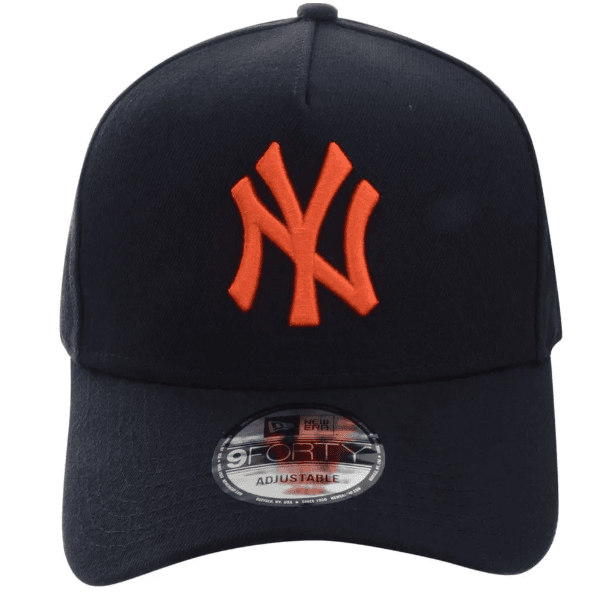Boné Masculino New Era 9Forty New York Yankees Marinho Laranja