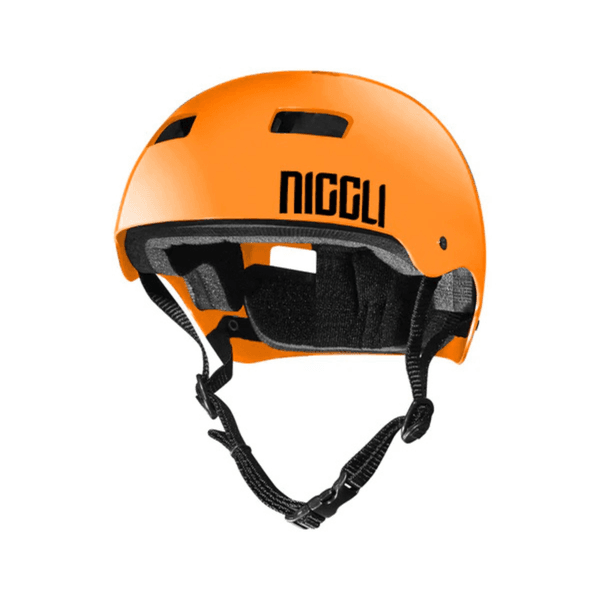 Capacete de Proteção Laranja Neon Iron Pro N1 para Skate e Patins Copia