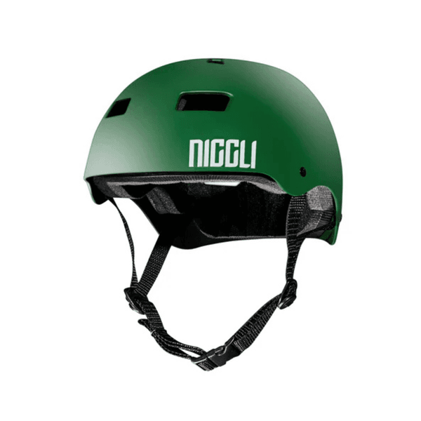 Capacete de Proteção Verde Iron Pro N1 Fosco para Skate e Patins 