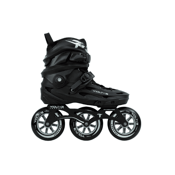 Patins Inline Freestyle Volt +3 Preto 110MM 3 Rodas Abec9 Traxart 