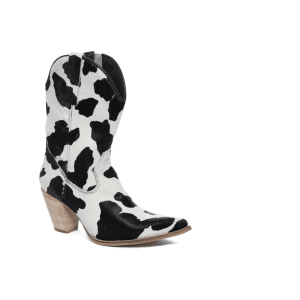 Bota Texana Feminina Couro Vaquinha