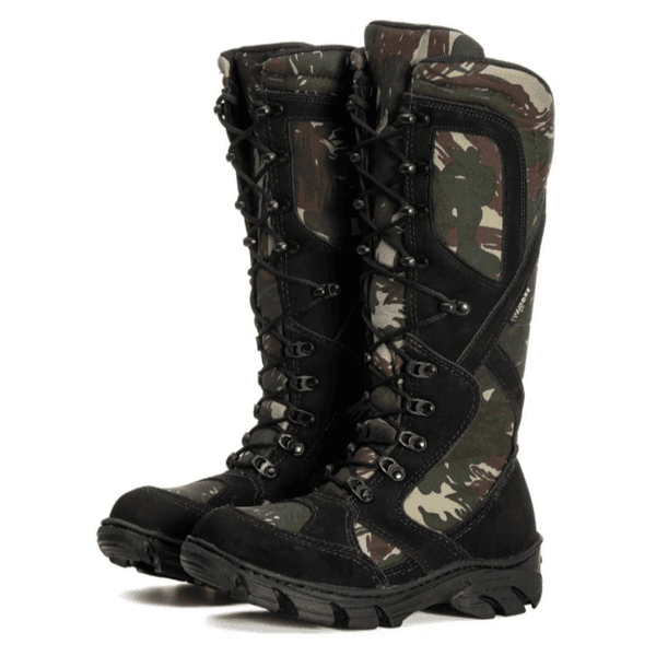 Bota Coturno Militar Fulgore Caça e Pesca Preta