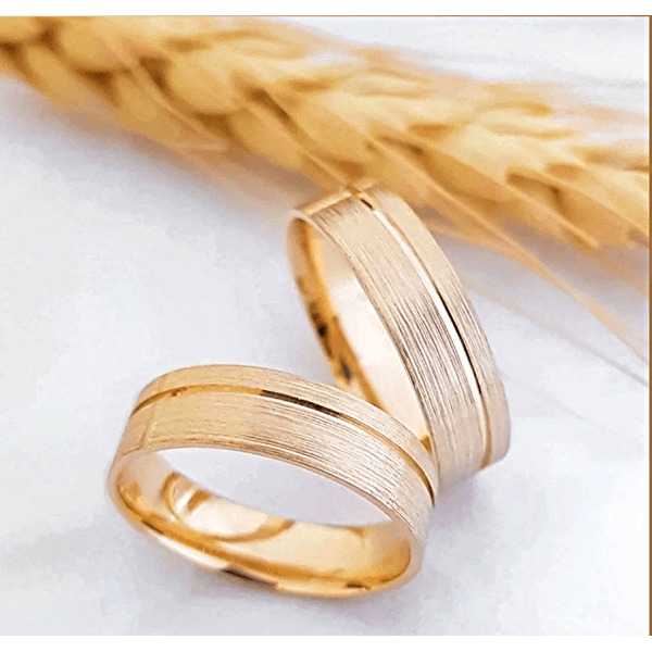 Par de Alianças Afrodite 18K