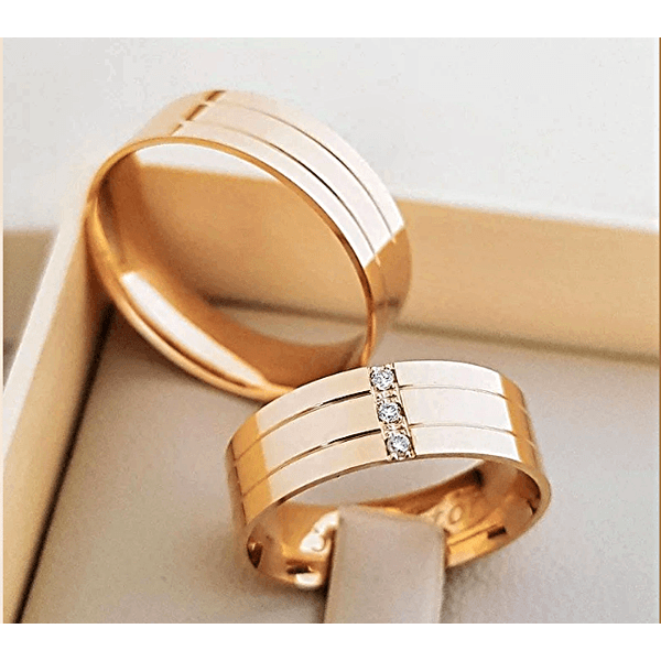 Par de Alianças Pandora 18K