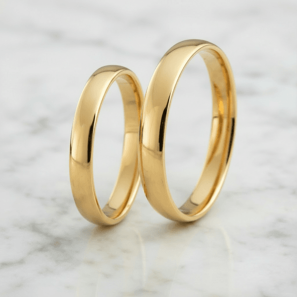 Par de Alianças Londres 18K