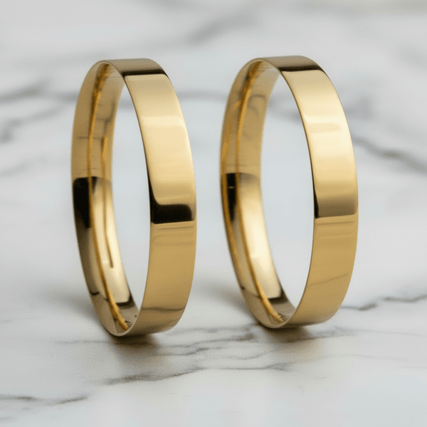 Par de Alianças Toronto 18K