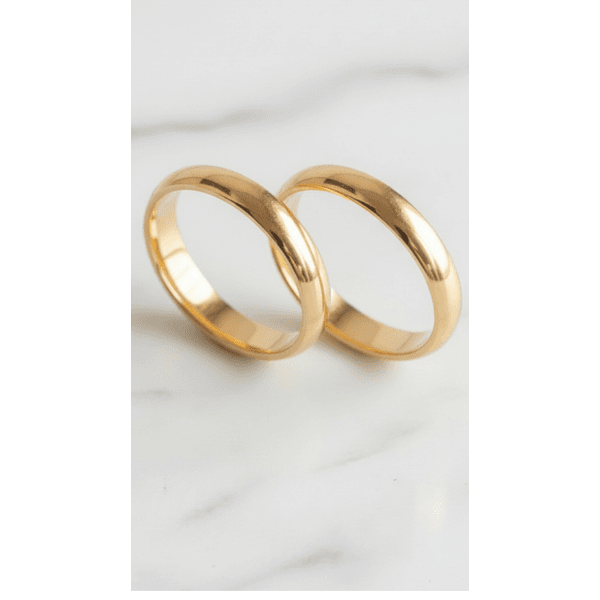 Par de Alianças Tóquio 18K