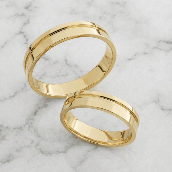 Par de Alianças Dionísio 18K