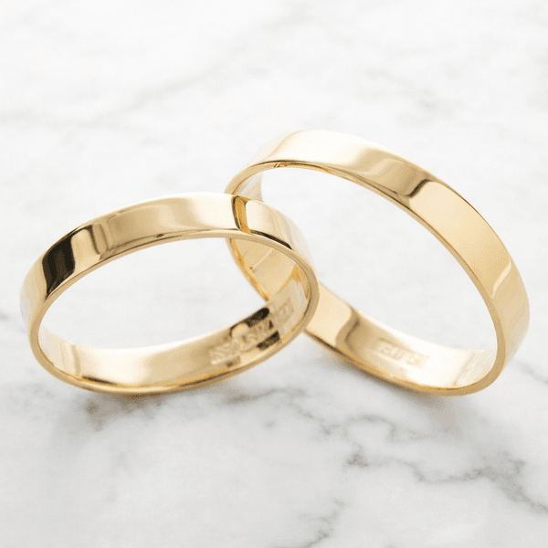 Par de Alianças Toronto 18K