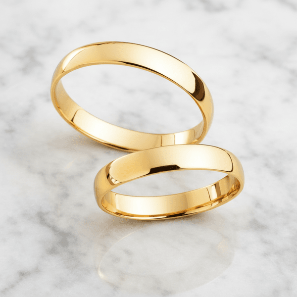 Par de Alianças Londres 18K