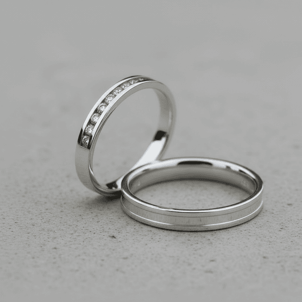 Par de Alianças Draco Prata Namoro 2,5 mm