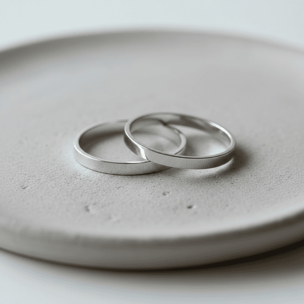 Par de Alianças Polaris Namoro Prata 2 mm