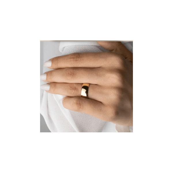 Par de Alianças de Ouro 18K com Prata - 7 mm - Tradicional