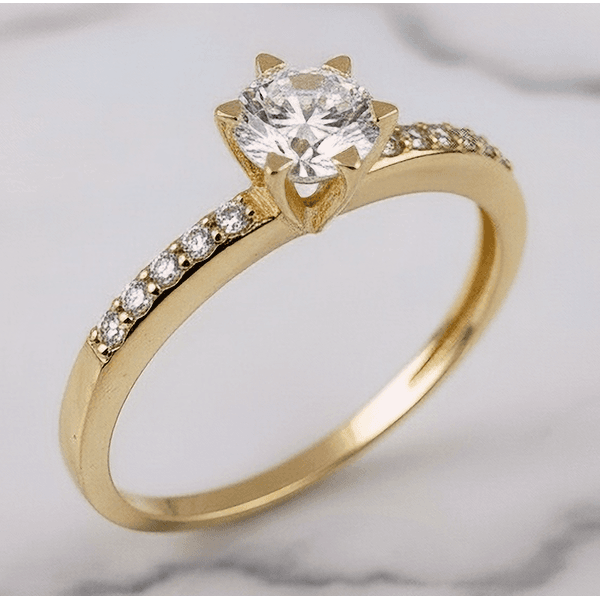 Anel Aldebaran Ouro 14K Noivado