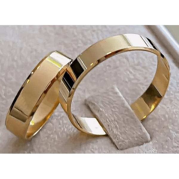 Par de Alianças Madrid 18K