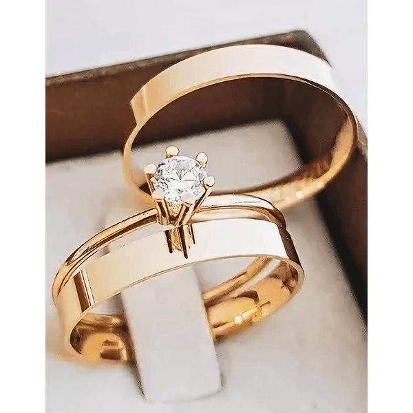 Par de Alianças Sydney 18K