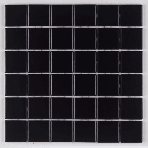 Pastilha de Porcelana 5x5 - M-4337 - Preto Acetinado Caixa 1,41m² Atlas
