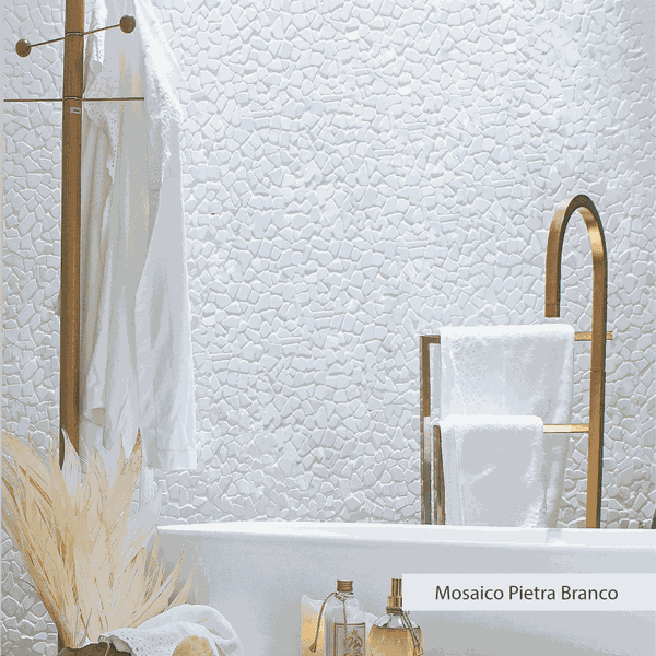 Mosaico Pietra Branco