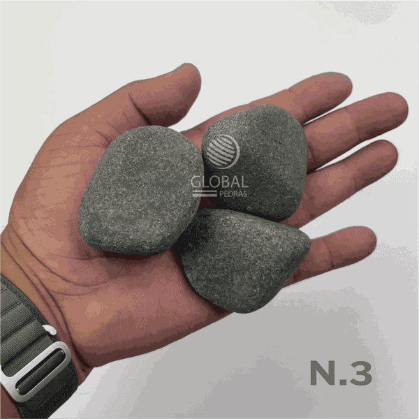 Seixo Cinza Fosco 20kg - Tam.3