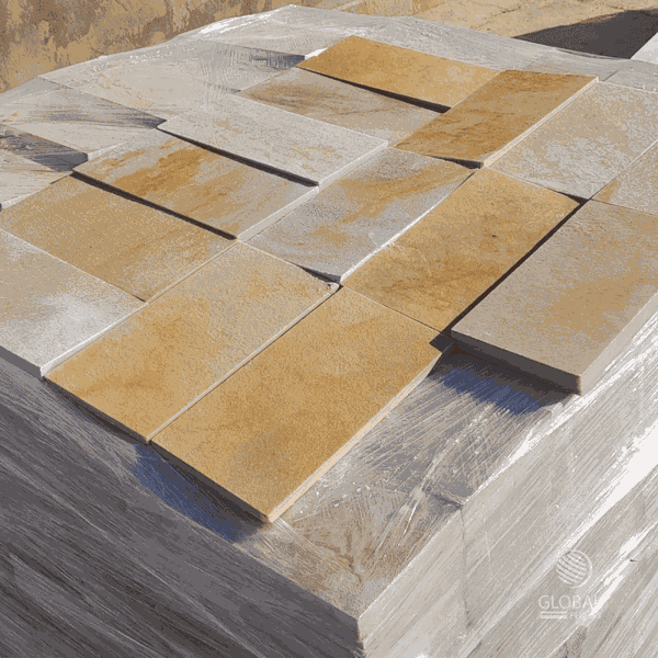 Pedra São Tomé Tipo Exportação Amarela - 37 X 57cm