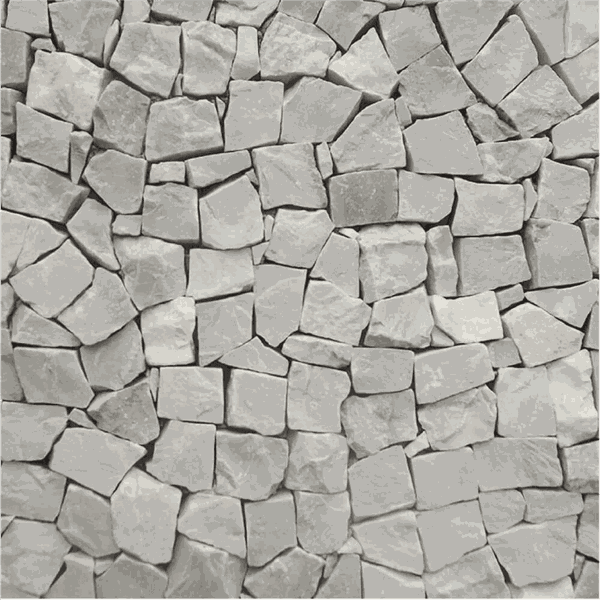 Pedra Portuguesa Repicada Branca