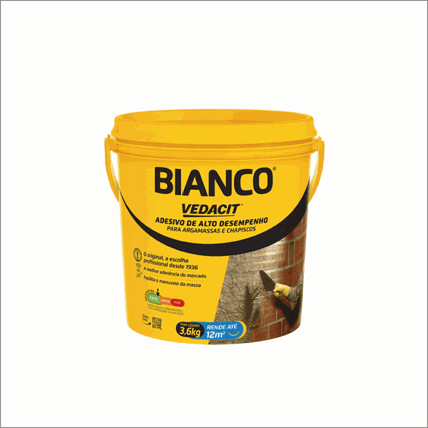 Aditivo para Chapisco Bianco 3,6kg Branco Vedacit