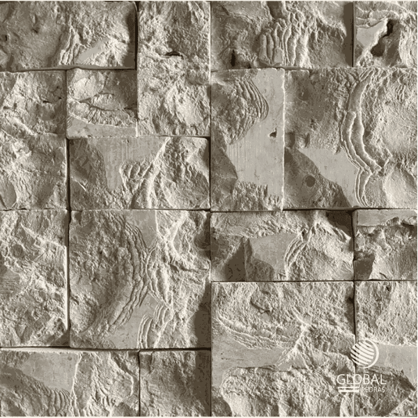 Travertino Rockface Pedra Natural 10 X 20cm