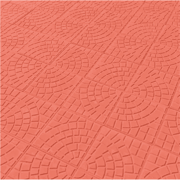 Piso Ladrilho Hidráulico Firenze Vermelho 30,7x30,7cm Caixa com 0,47 m² 