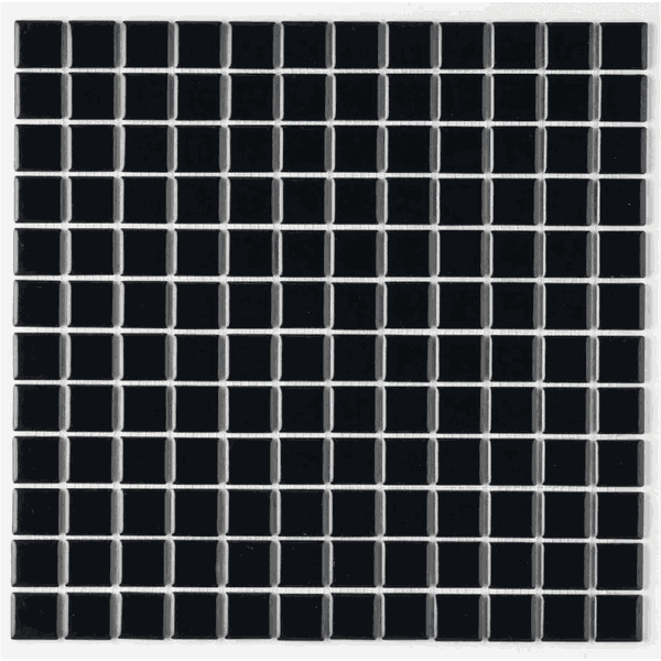 Pastilha de Porcelana 2,5x2,5 - B-2105 Preto Caixa 1,64m² - Atlas