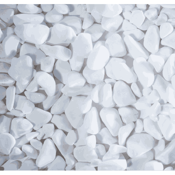 Pedra branca seixo n1 -20Kg