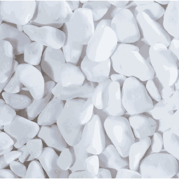 Pedra branca seixo n2 - 40kg